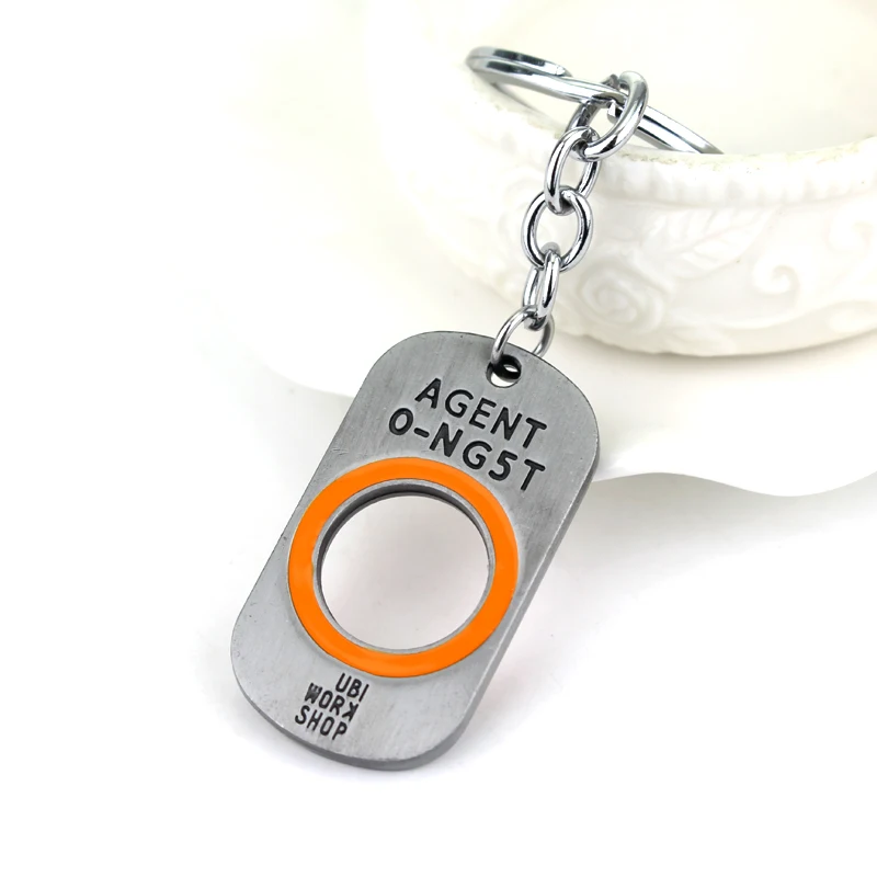 Game Tom Clancy\'s The Division Keychain Metal Dog Tag Letter SHD Key Ring for Woemn Men Cosplay Gift Jewelry