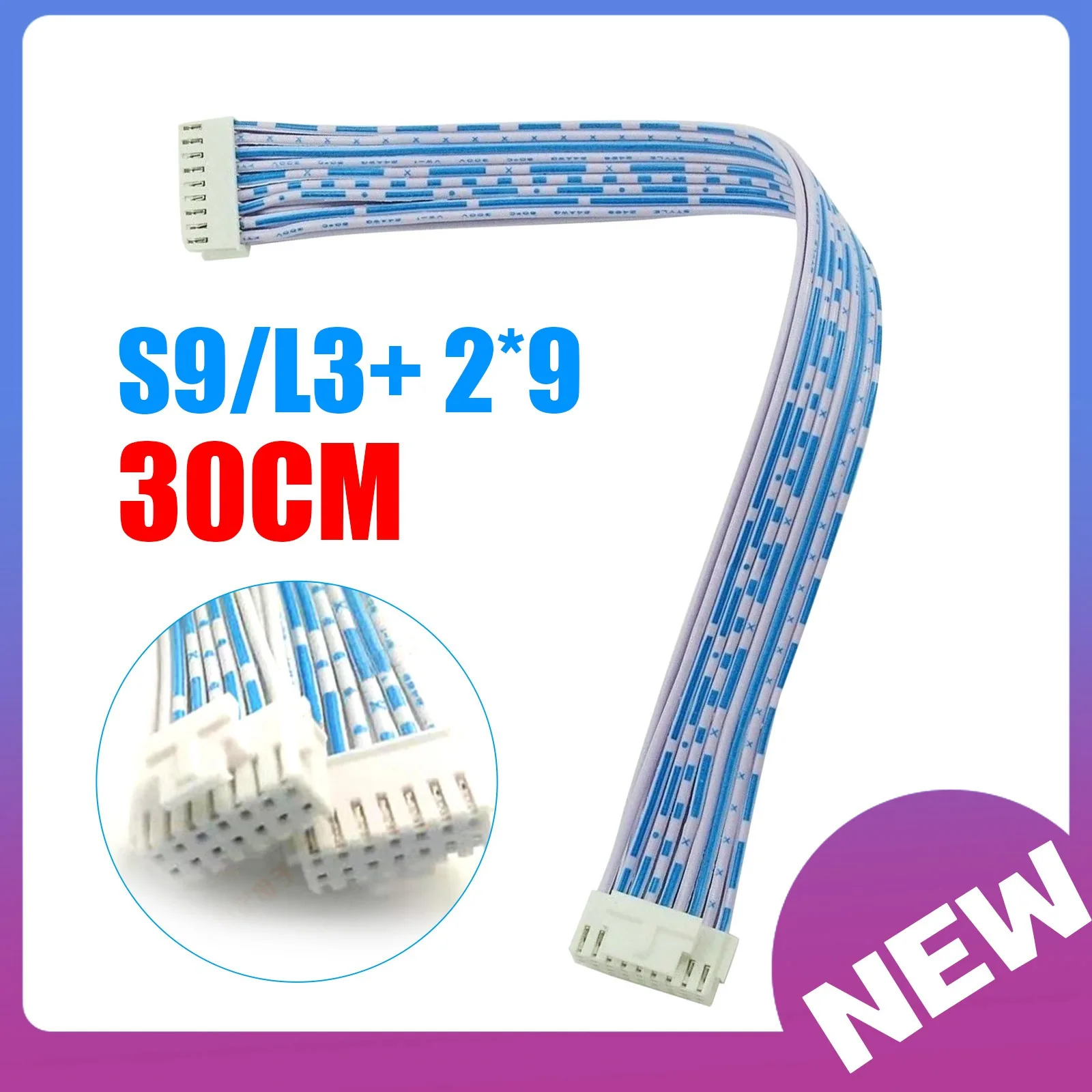 

5 Pcs Bitmain Antminer 18 Pin Signal Data Ribbon Cable Control Board L3 L3+ L3++ K5 R4 Miner Data Line For Hash Board 30cm 10pcs