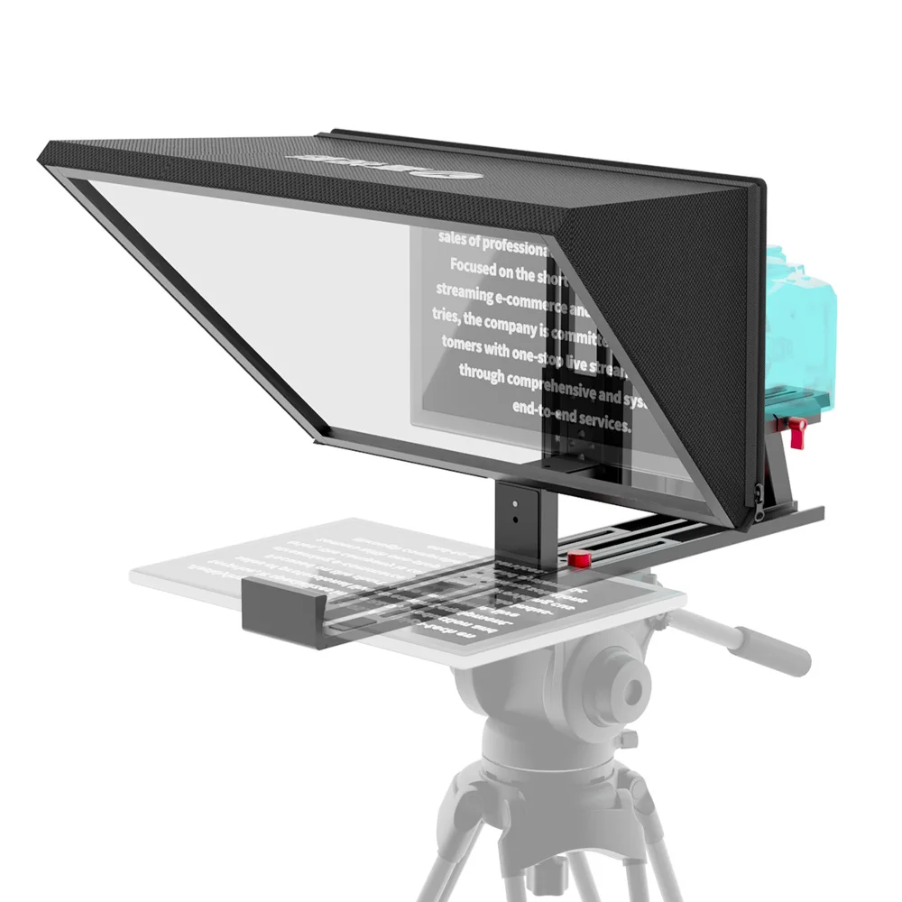 YXTCQ Teleprompter Portable aluminum alloy Prompter for Tablets DSLR Laptop Camera Phone Live Streaming Video Recording Prompte