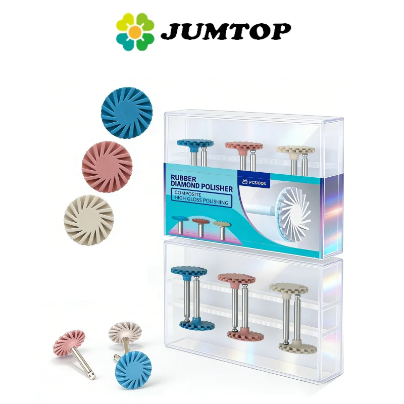 

Набор из 6 резиновых полировочных колес JUMTOP для полировки композитных материалов в стоматологии