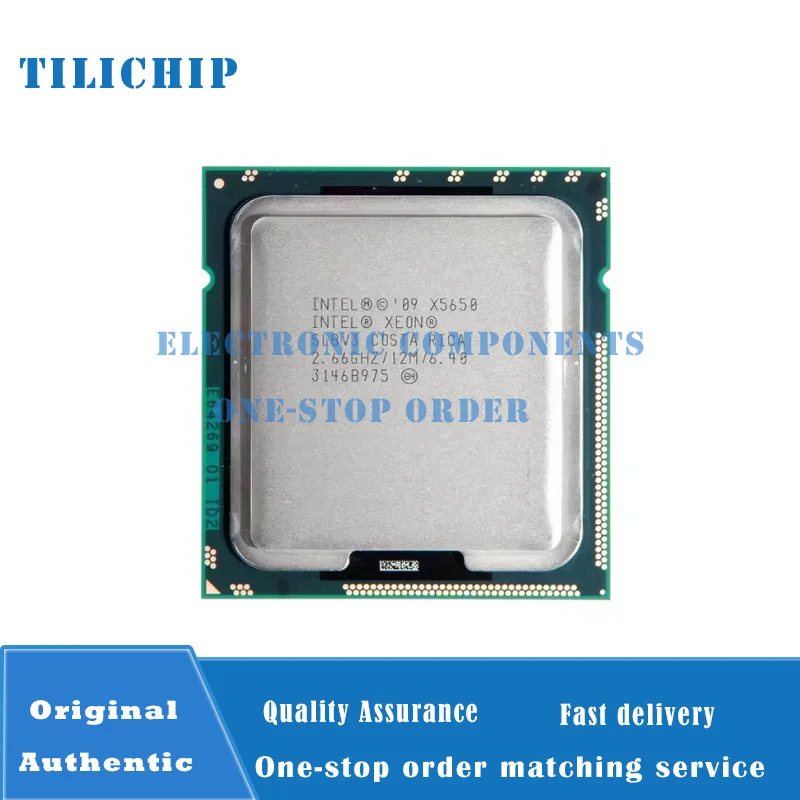 X5650 6-Core Processor 2.66GHz LGA 1366 server CPU SLBV3