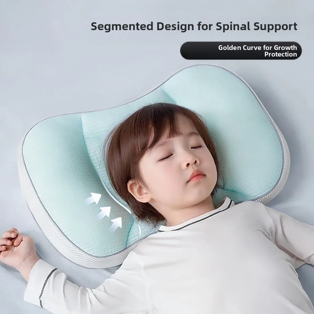New Reversible Pillow Soft Breathable Newborn Pillow Comfortable Green Sleep Pillow Children