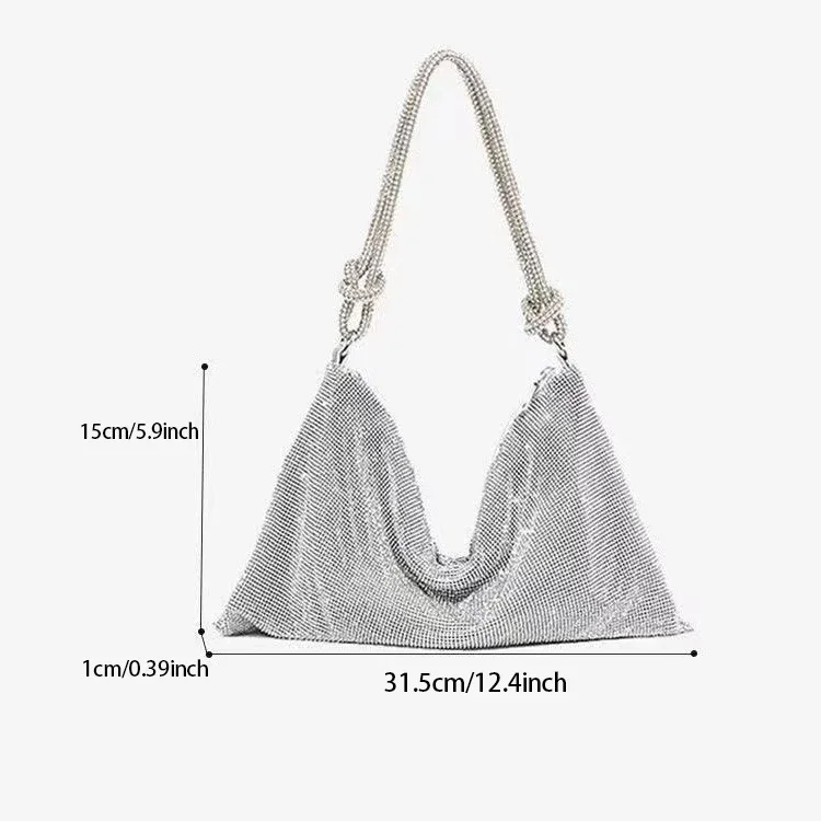 Shiny Rhinestone Dinner Bag Party Wedding Purses For Women New Luxury Full-Diamond Crystal Handbag Designer Sparkly Evening Bags