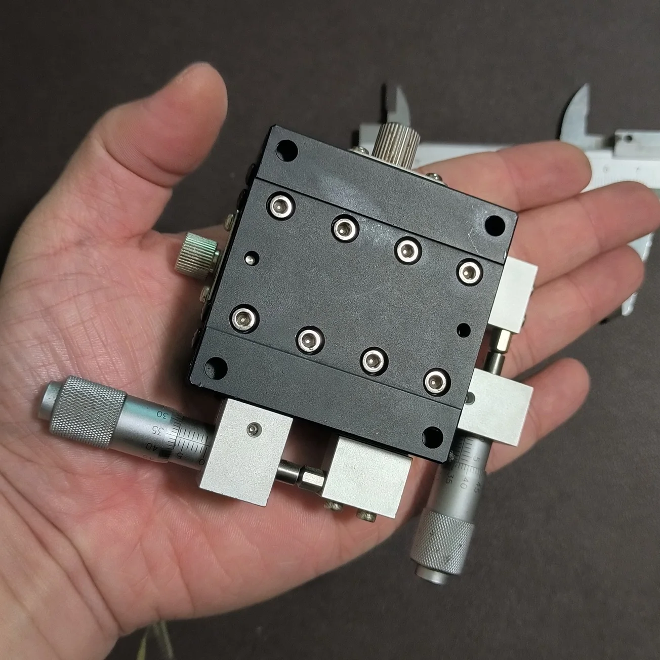 

60 мм XY двухосевая прецизионная платформа с точной регулировкой, детали для демонтажа