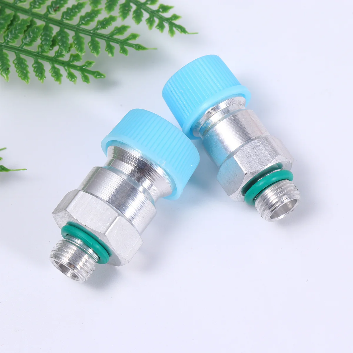 

2Pcs Car Air Conditioning Refill Quick Coupler Universal R134a High Low Pressure Pneumatic Fitting for Ac Refrigerant Recharge