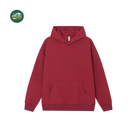 W2EJOURNEY Högkvalitativ EU US-storlek Streetwear Höst Vinter Cleanfit Kraftig 420g French Terry Hiphop Boxy Hoodie 10 best sales huvtröja med boxig passform - №3