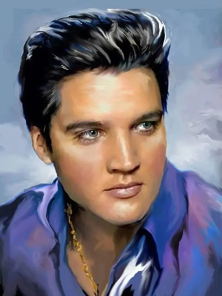 Elvis Canvas Painting Kit Water American Rock Singer