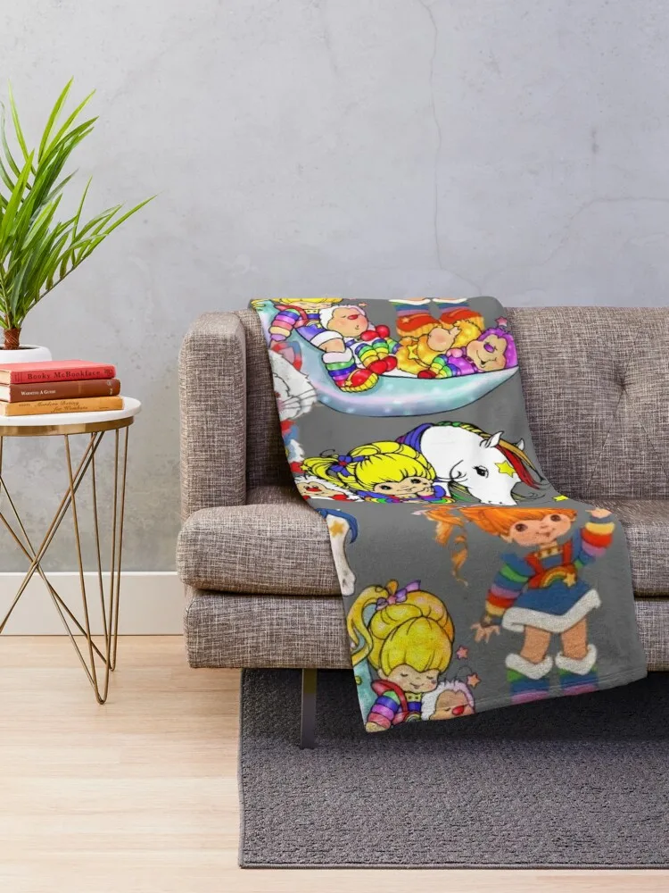 ??rainbow? brite?rainbow? brite?rainbow? brite?rainbow? brite??? Throw Blanket