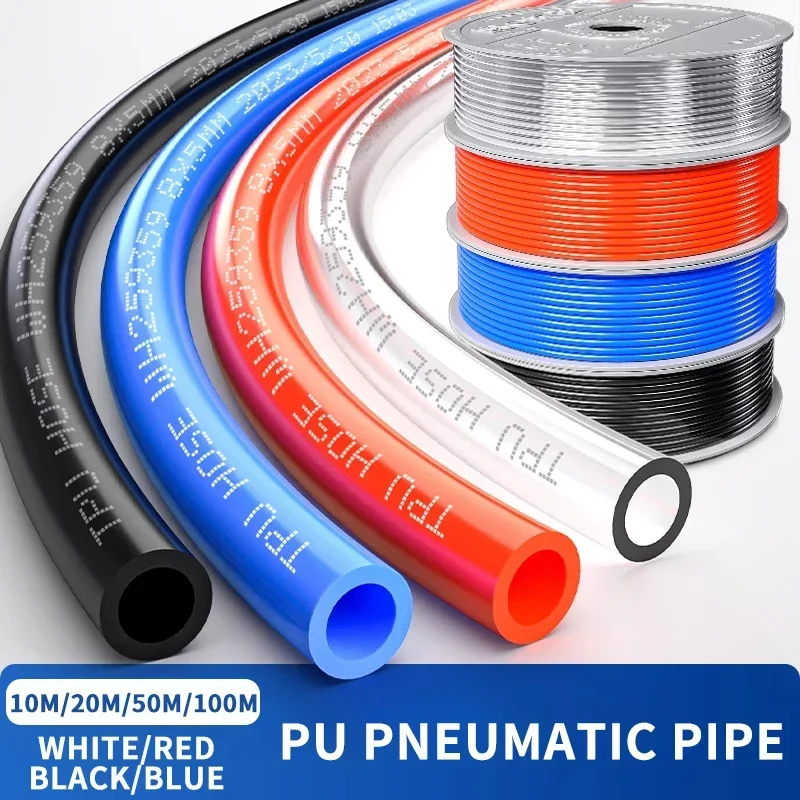 

10meters Pneumatic Hose Compressor Hose Air Tube 4*2.5mm 6*4mm 8*5mm 10*6.5mm 12*8mm Pneumatic Air Hoses PU Pipe