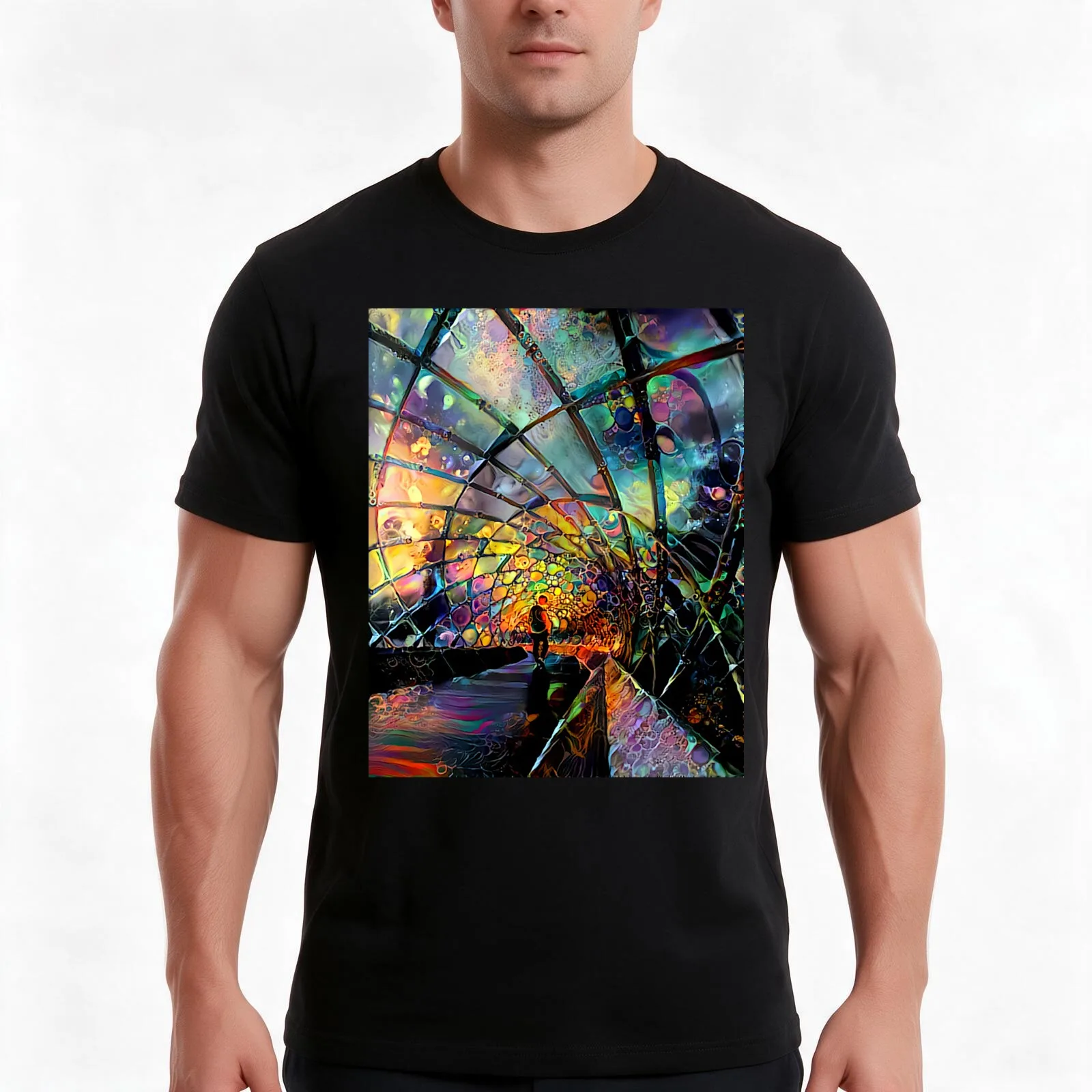 The Tunnel of Possibilities T-Shirt Summer Casual Cotton Tee Oversized Streetwear Tops Vintage Graphic Print 100% Cotton