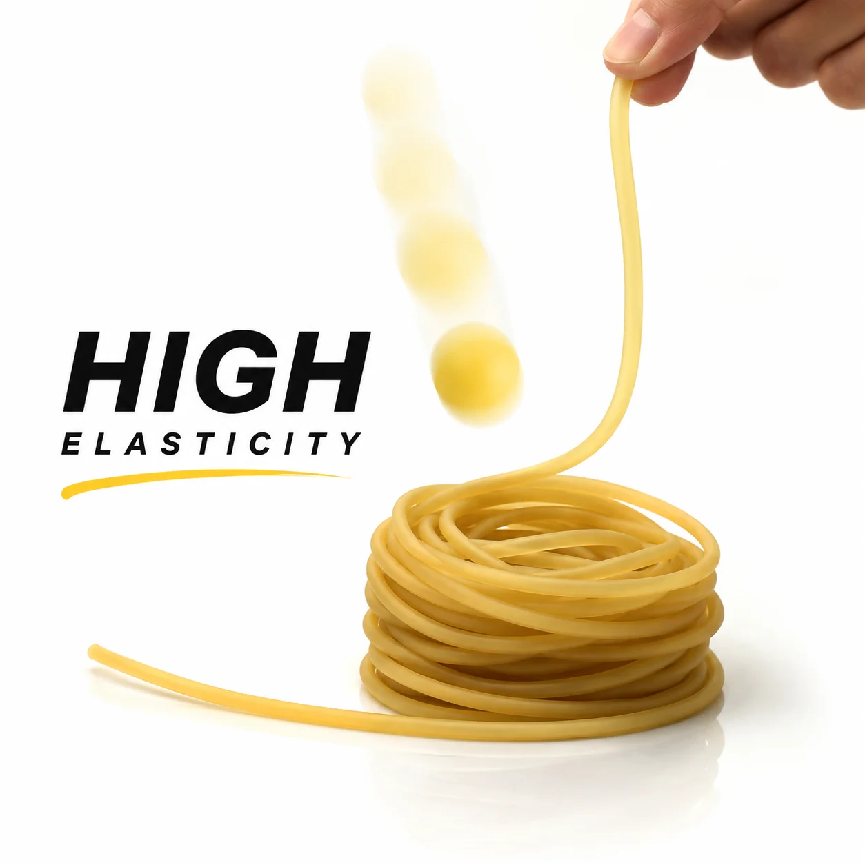 Yellow Natural Latex Tube ID1.6/1.7/1.8/2/3mm Soft, High Elasticity, Anti-aging Latex Hose for Industrial Drainage Latex Tube.