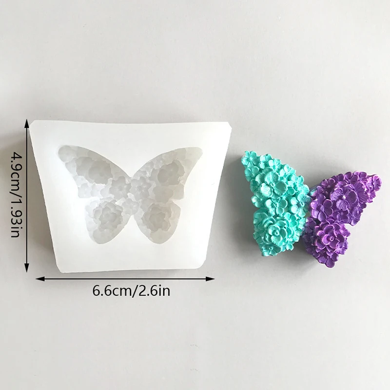 Butterfly Silicone Molds Butterfly Gypsum Concrete Mould DIY Home Decoration Resin Mold Casting Aromatherapy Mould