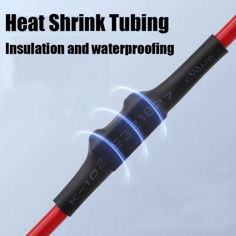 10Pcs Brass Terminal Block with Heat Shrink Tubing 60/80A 1 In 1 Out High Power Splitter Quick Wire Connector terminal eletrico