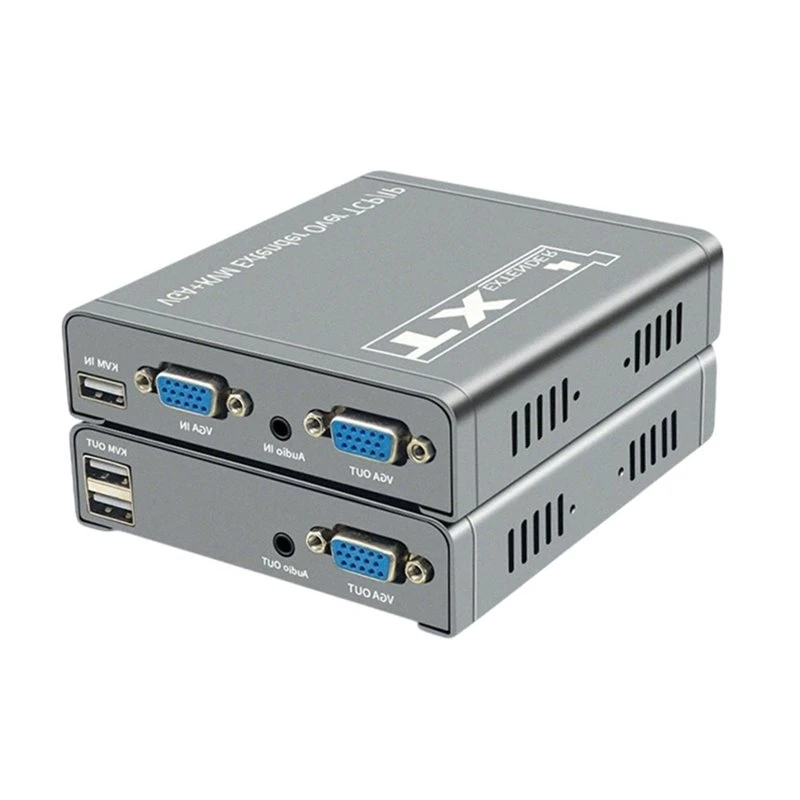 DIGITALBUY VGA KVM Extender Over IP CAT6 Rj45 Cable 200M US Plug