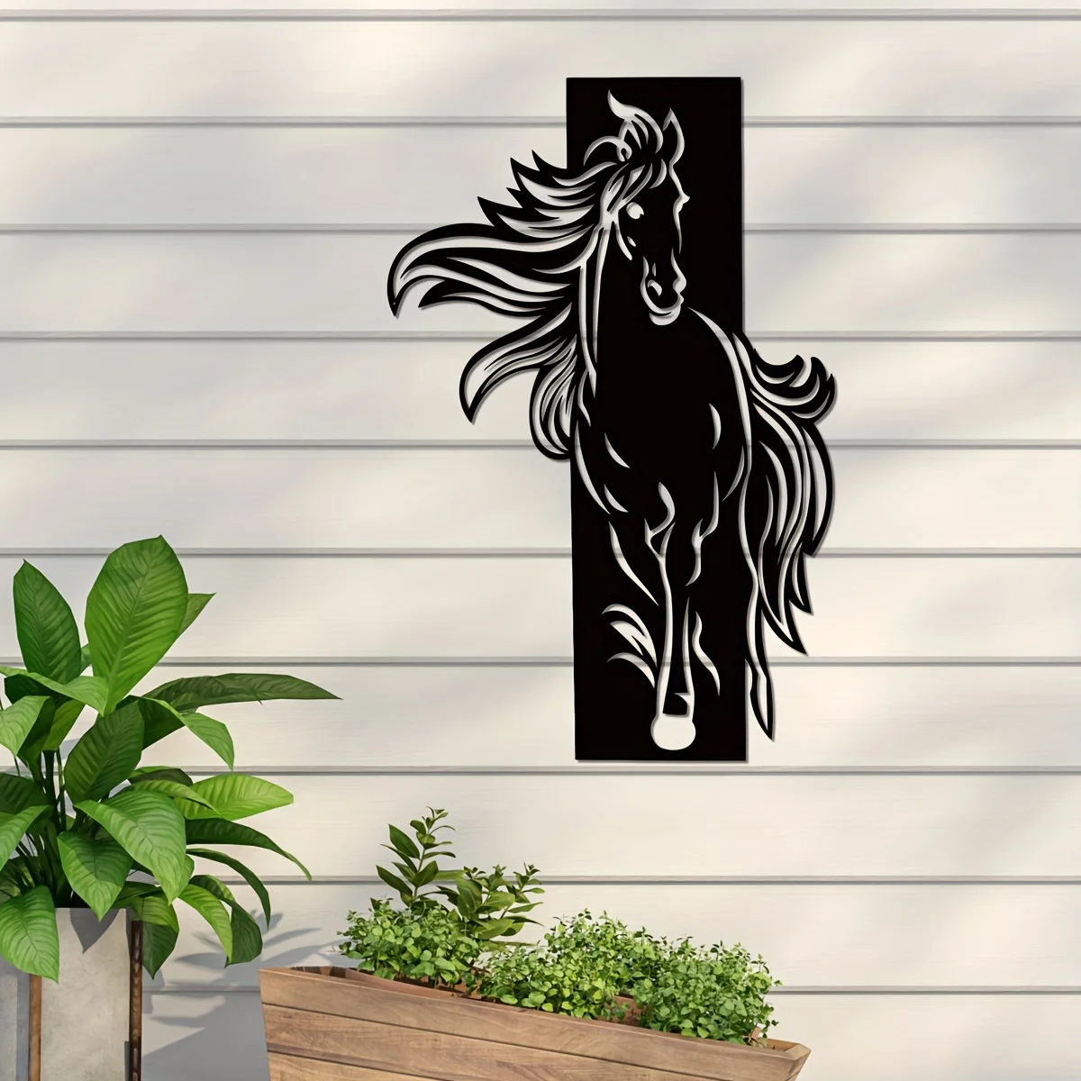 1pc Metal Wall Art, Free Spirit Horse Metal Wall Decor, Livingroom Decor, Wall Decor, Animal Wall Art, Housewarming Gift