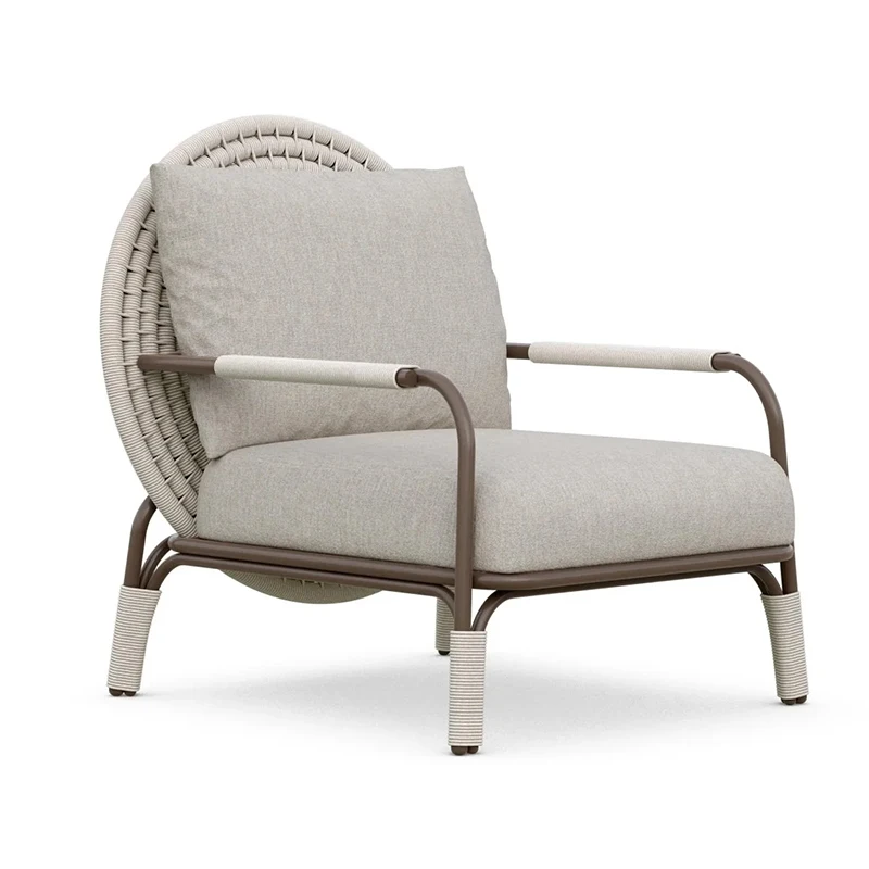 

Outdoor sofa rattan chair single lazy coffee table creative designer furniture courtyard villa hotel garden terrace