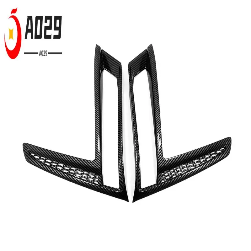 

A029-For Honda CRV CR-V 2023 2024 Car Front Fog Light Lamp Cover Decor Trim Accessories - ABS Carbon Fiber