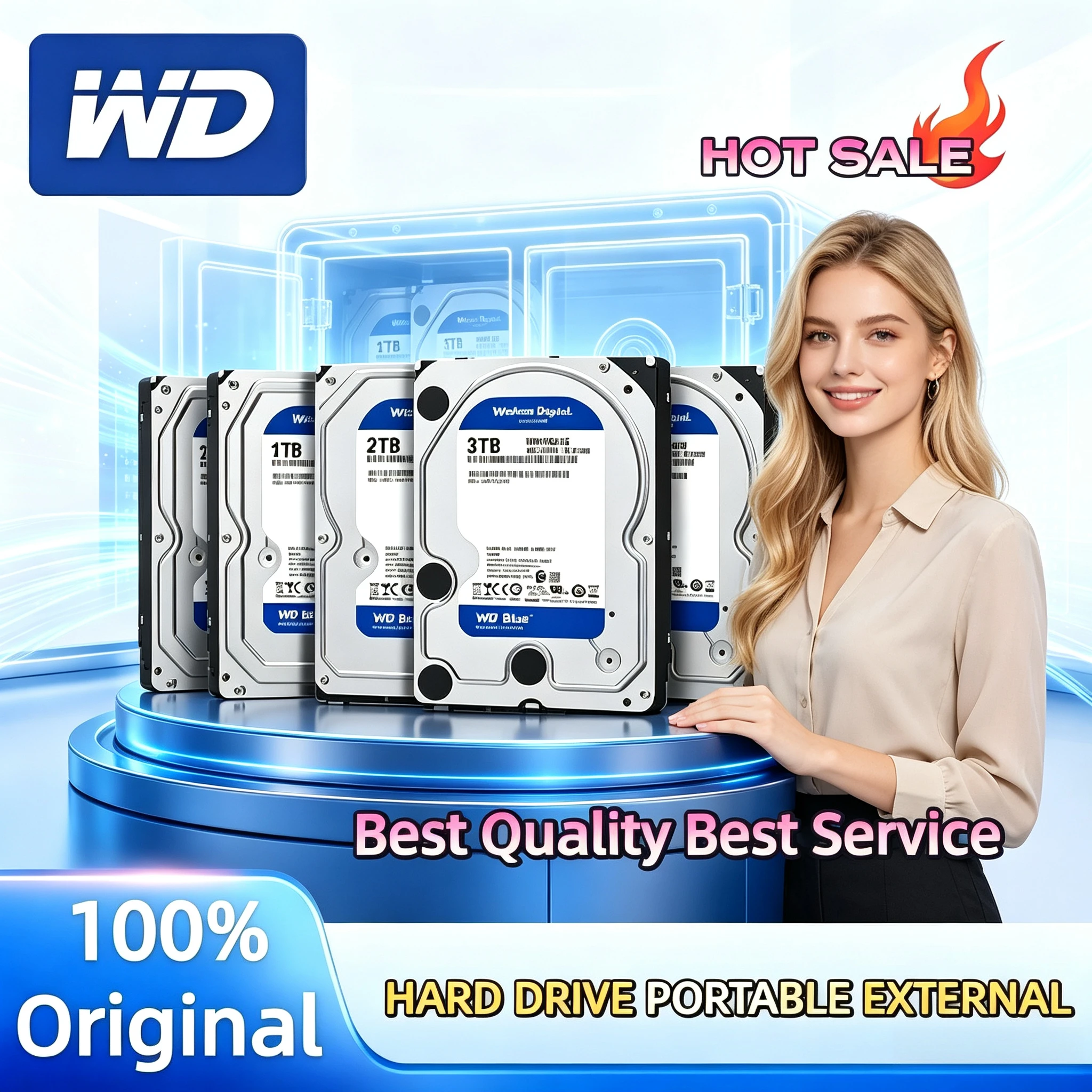 wd-blue-500gb-6tb-35インチ-sata-iii-5400rpm-内蔵ハードドライブ、64mbキャッシュと低消費電力、監視システムやデスクトップpcに最適