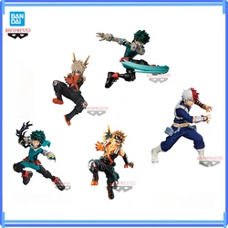 Bandai Original In Spot My Hero Academia Bakugo Katsuki Todoroki Shoto Midoriya Lzuku Action Figure Anime Model Toys