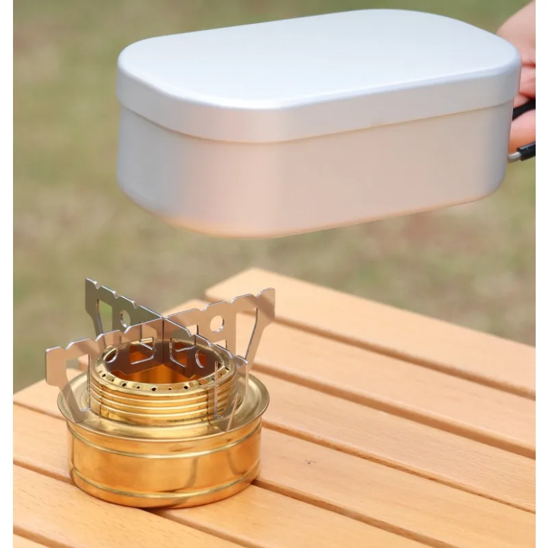 1 Pair Stainless Steel Alcohol Stove Cross Stand Stable Pot Support Rack Outdoor Camping Travel Furnace Accessory view 6