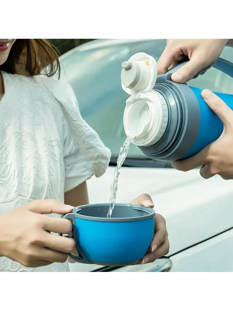 Large Capacity Insulated Stainless Steel Water Bottle Outdoor Sports Travel Thermos for Men And Women Baby on the Go view 3