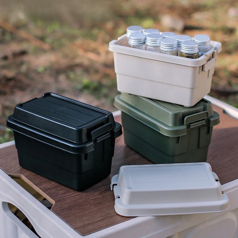 Outdoor Desktop Mini Storage Box Storage Box Seasoning Bottle Storage Box Camping Barbecue Tool Storage Box Sundries Box