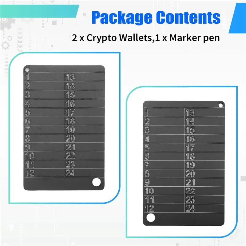 Ingenious-Crypto Wallets Cryptocurrency Wallets For Hardware Cold Backups Seed Storage For Bitcoin Compatible With Bip39 Hardwar