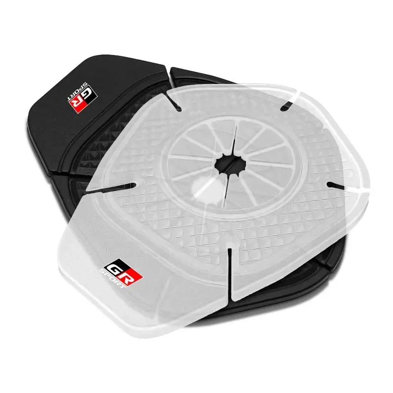 ممسحة زجاج السيارة الأمامي الغطاء الواقي ممسحة الغبار شعار تصفيف السيارة لتويوتا كورولا بريوس RAV4 C-HR AYGO GR GAZOO شعار السباق