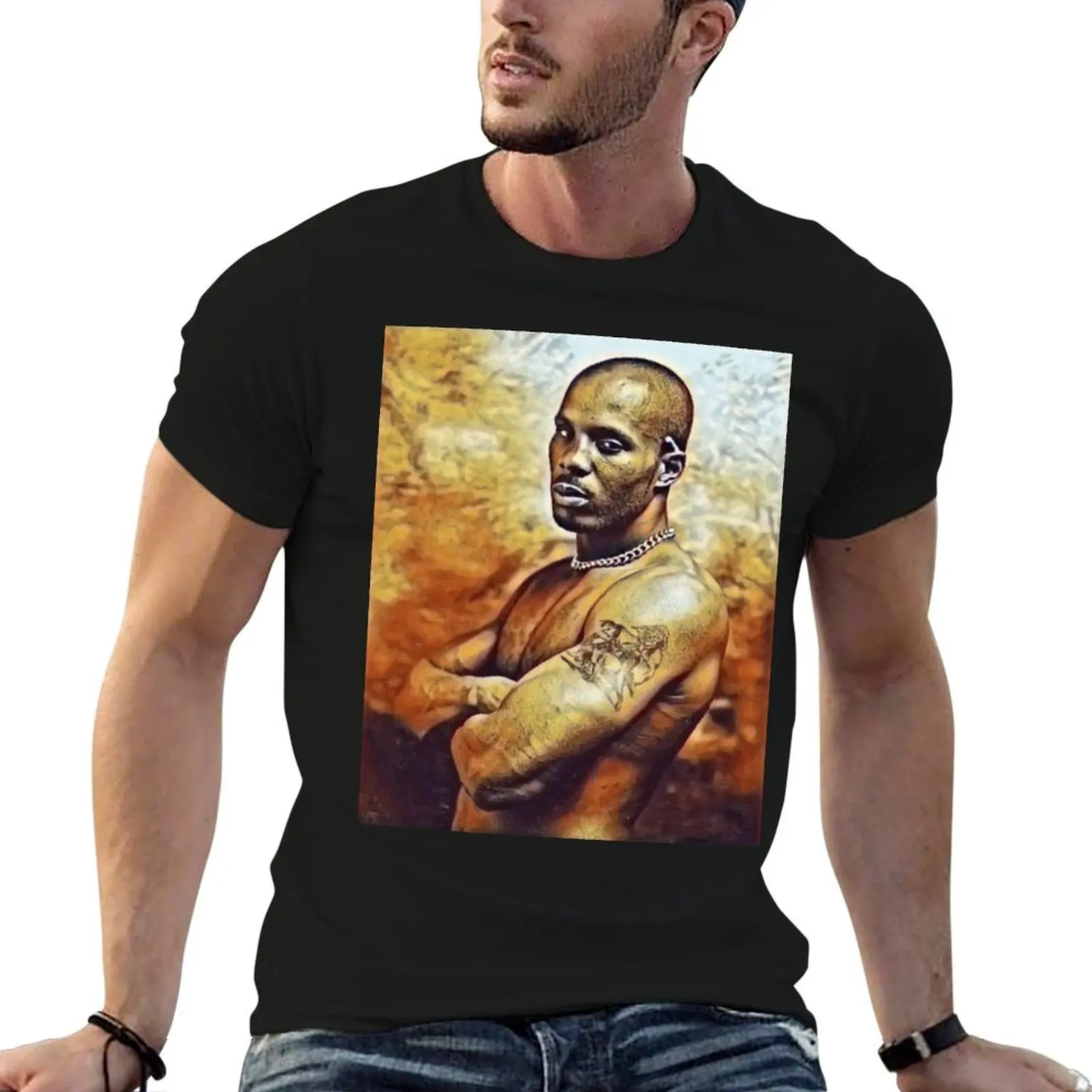 

DMX Earl Simmons Tri-blend T-Shirt oversized graphic tee for a boy mens white t shirts
