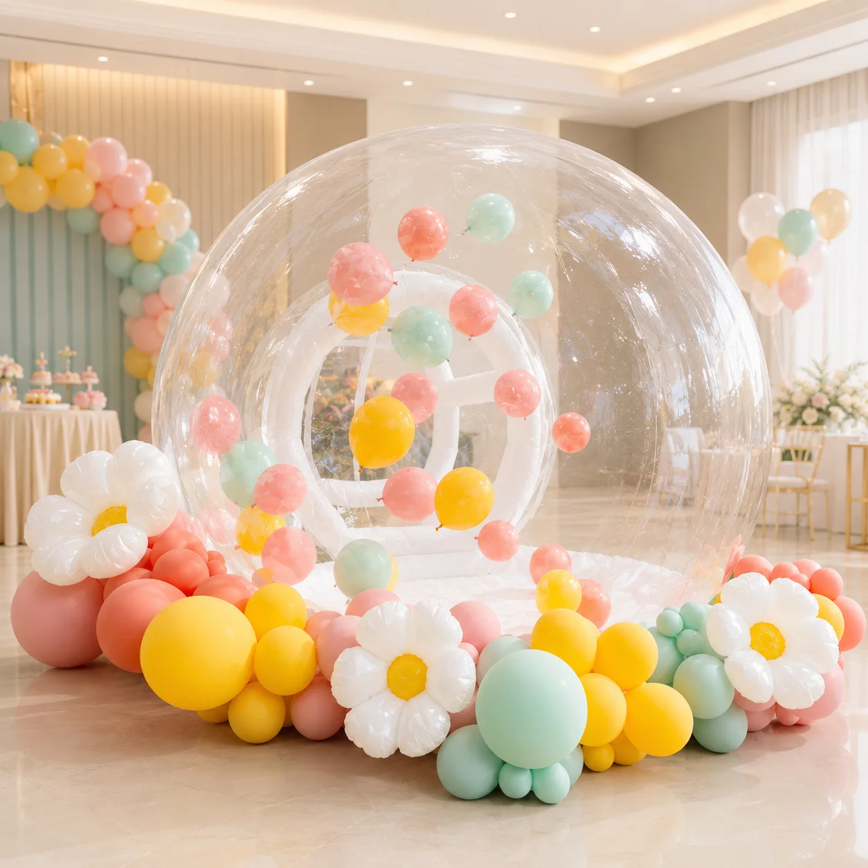 Outdoor PVC inflatable bubble house, children's playground and entertainment toy, suitable for children aged 3-12