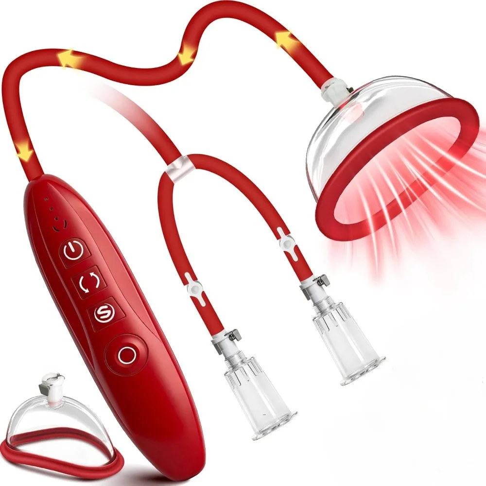 Pussy Pump Vibrator Tough Licking Sucking Toys BDSM Electric Vacuum Suck Vagina Female Sex Pump Toy Clit Nipple Sucker for Women