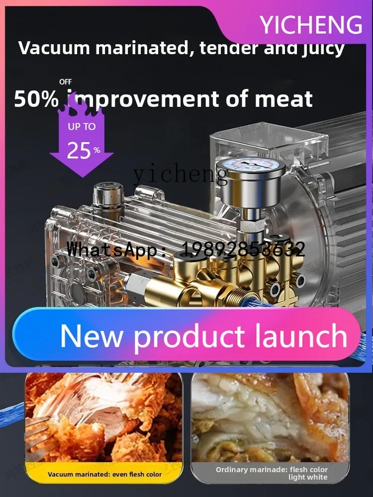 

H6 Commercial Marinade Machine Vacuum Tumble Automatic Stirring Chicken Leg Marinade Mixer Meat Mixing Machine