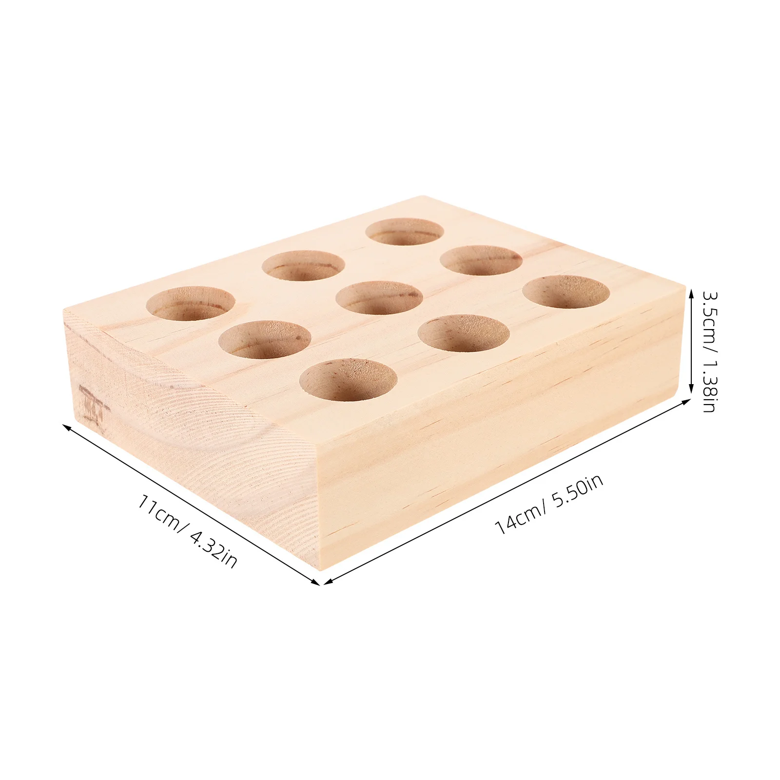 أداة عينة الحشرات 9 فتحات قاعدة خشبية دبوس تخزين لتقوم بها بنفسك عينة صنع عرض العلوم التعليم علة جمع المنظم