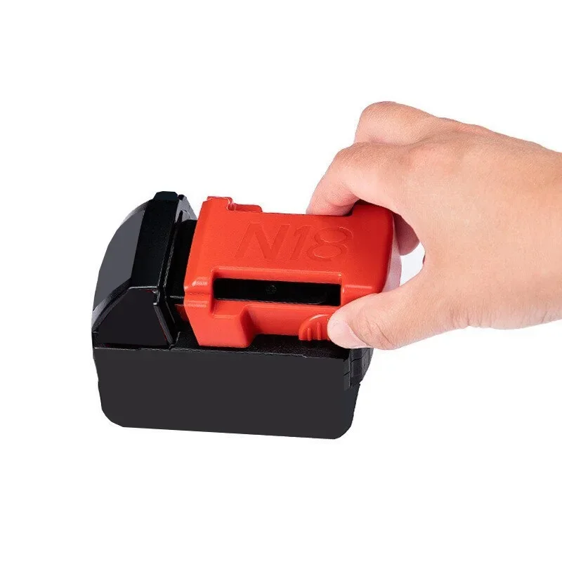 Imagem -06 - Ferramenta de Bateria Suporte de Montagem para Milwaukee Broca 18v Tampa da Bateria Dock Armazenamento Rack Vermelho Preto Pcs