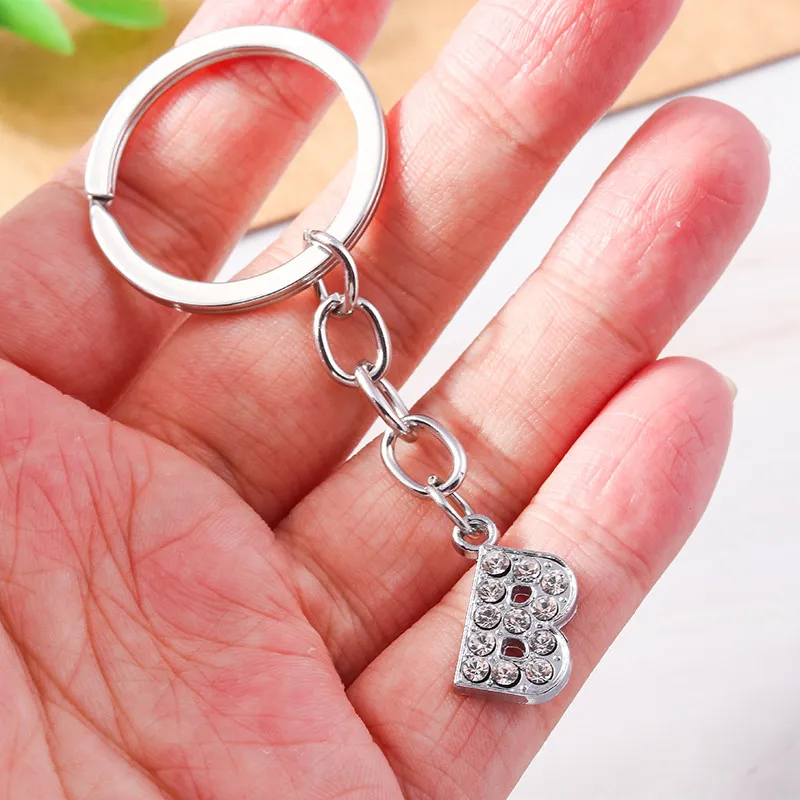 Aihua Minimalistischer Anfangsname, 26 Buchstaben, Anhänger, Schlüsselanhänger, Kristall, A-Z, Alphabet, Schlüsselanhänger für Damen und Herren, Geburtstag, Schmuck, Geschenke – Detail 5