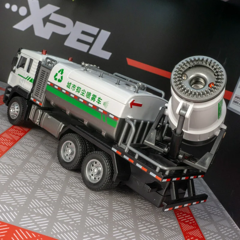 

1:50 имитация городского удаления пыли и профилактики дымки, модель автомобиля из сплава, санитарная дезинфекция, распылитель, хорошее качество