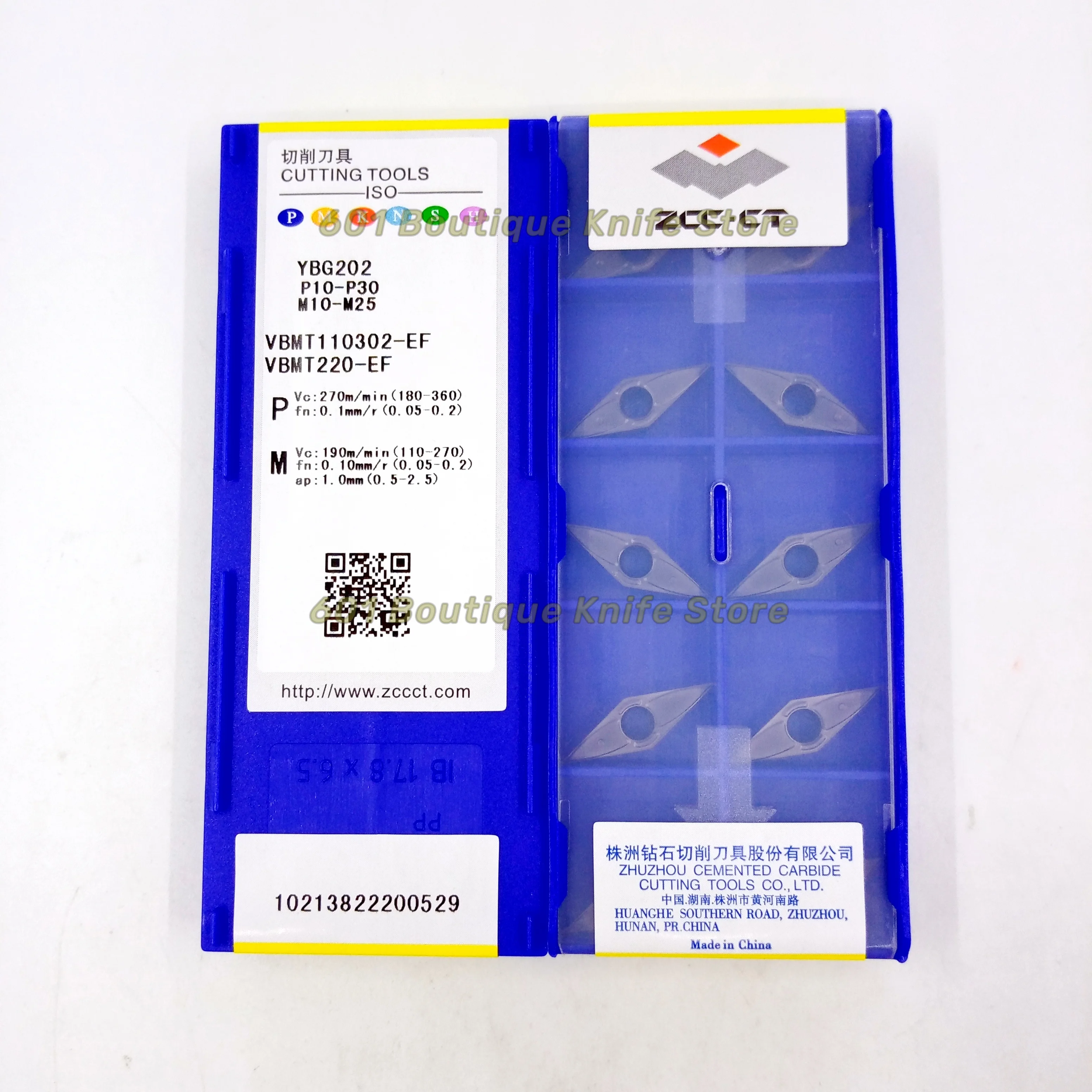 Original ZCCCT carbide cutters PVD Coating VBMT110302-EF YBG202 VBMT 110302 EF YBG205CNC Metal Lathe tools