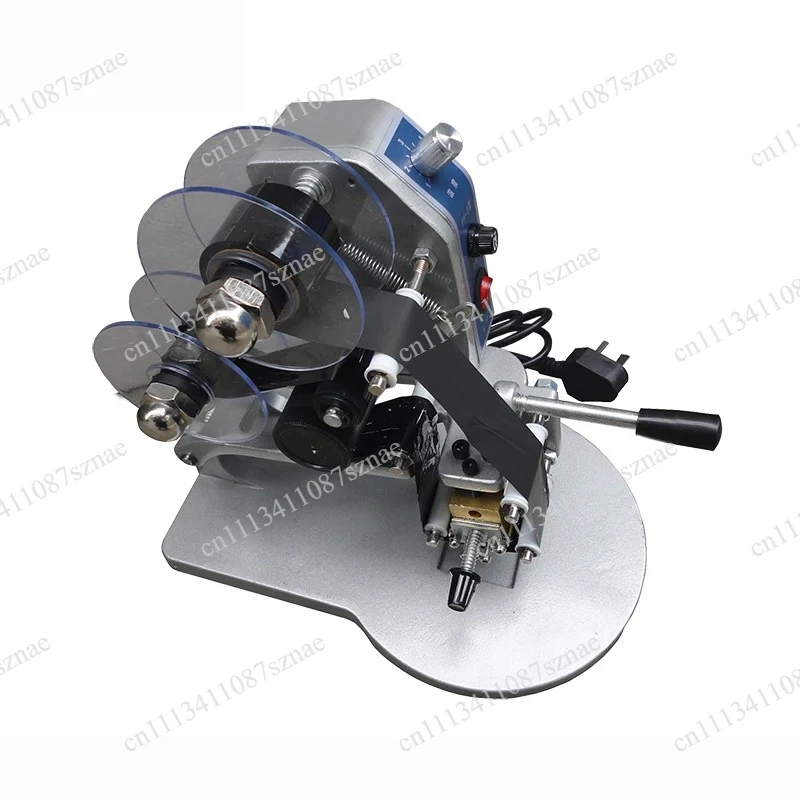 

Portable Manual Date Coding Machine with Ribbon, Hand Stamping Equipment for Expiry Date Printing on Packaging