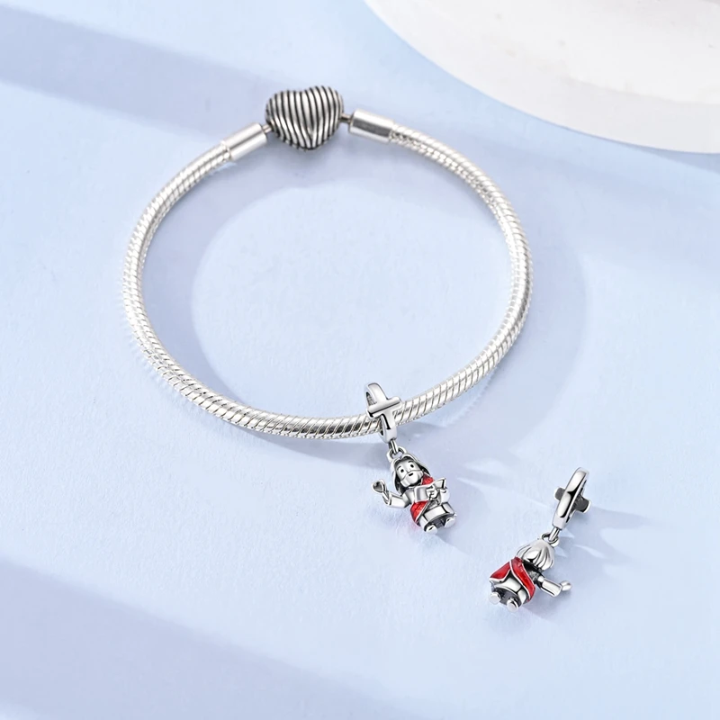 Original 925 Sterling Silver Charms Jesus Missionary Pendant Fit Original Bracelet Necklace For Women Men DIY Jewelry Gift view 5