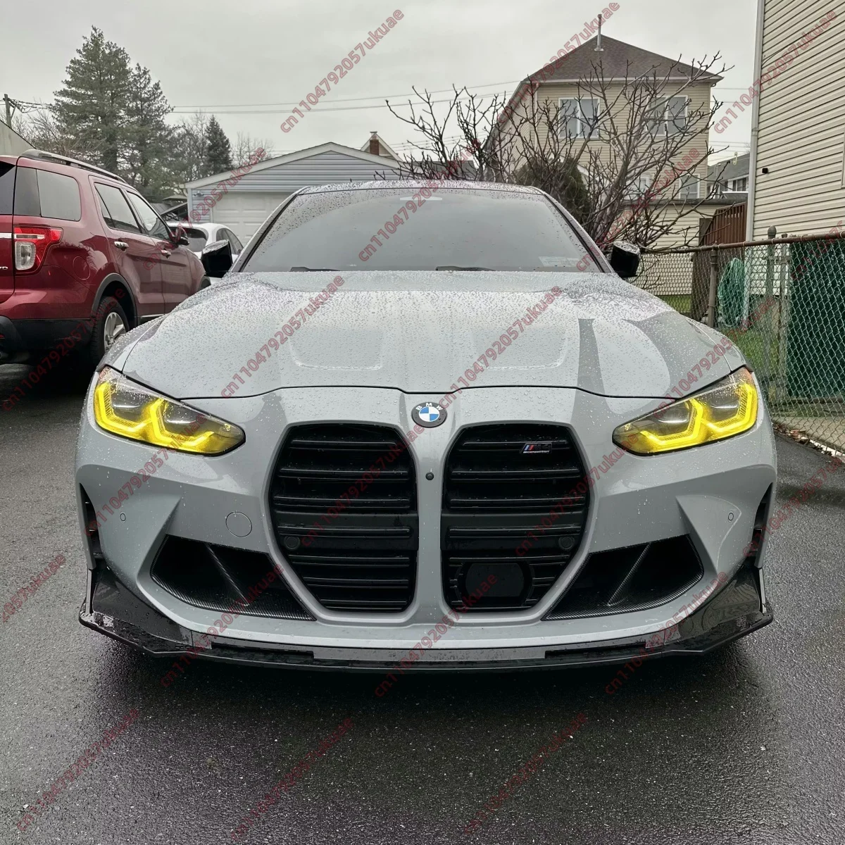 Front Bumper Side Air Intake Duct for For BMW M3 G80 G81 M4 G82 G83 2020-2026 ABS Fog Light Lamp Hood Frame Cover Trim Body Kits
