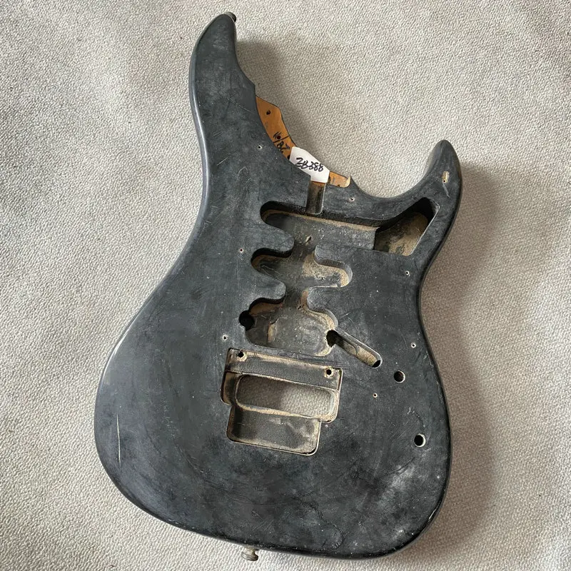 

EB388 Black Color Floyd Rose Tremolo Electric Guitar Body SSH Pickups Custom Neck Joint with surface Dirty DIY&Replace Part