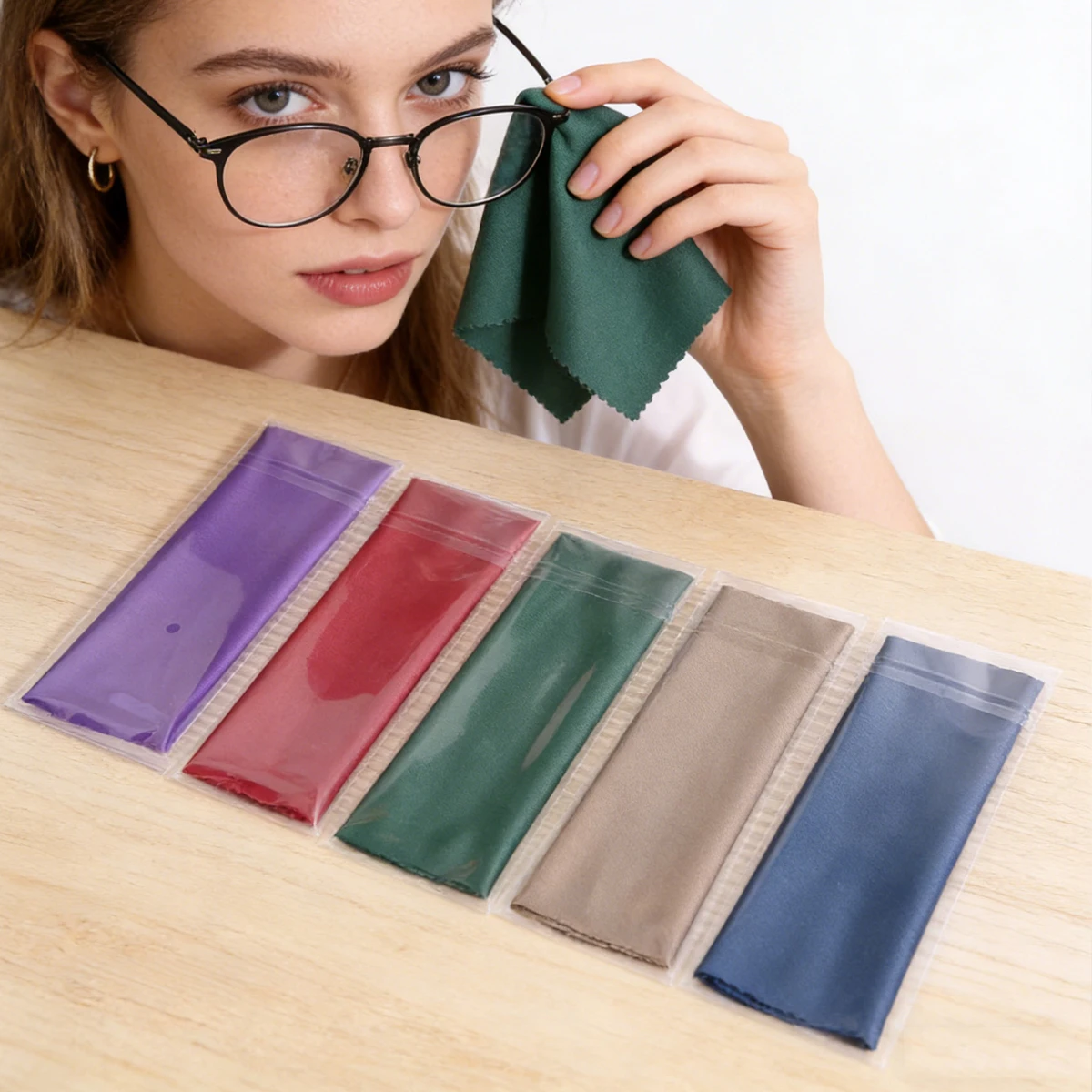 eyeglass cleaning cloth, model glasses cloth,microfiber cleaning cloth, anti-fog eyeglass cleaning cloth, glass cleaning cloth,