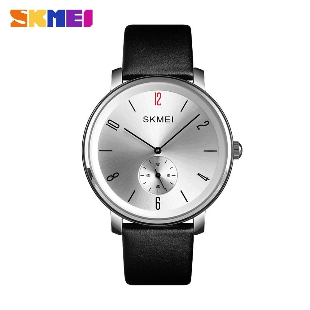 

SKMEI1398 Casual Ladies Men Watch 30M Waterproof Luxury Leather Strap Wristwatch Relogio Feminino Fashion Women Quartz Watch