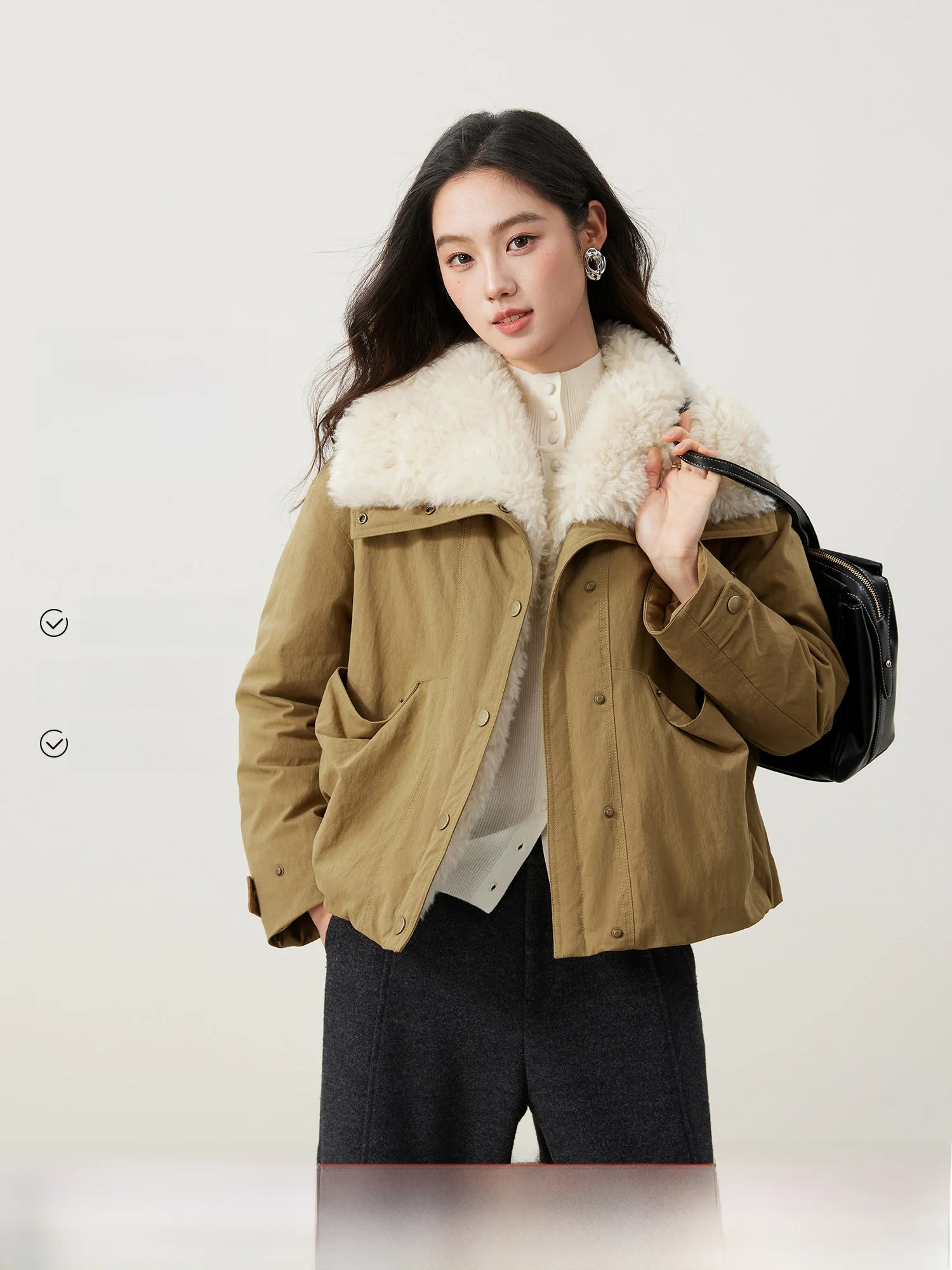 

Ретро-пуховик для женщин: теплый, утолщенный зимний пуховик с классическим дизайном и винтажным акцентом