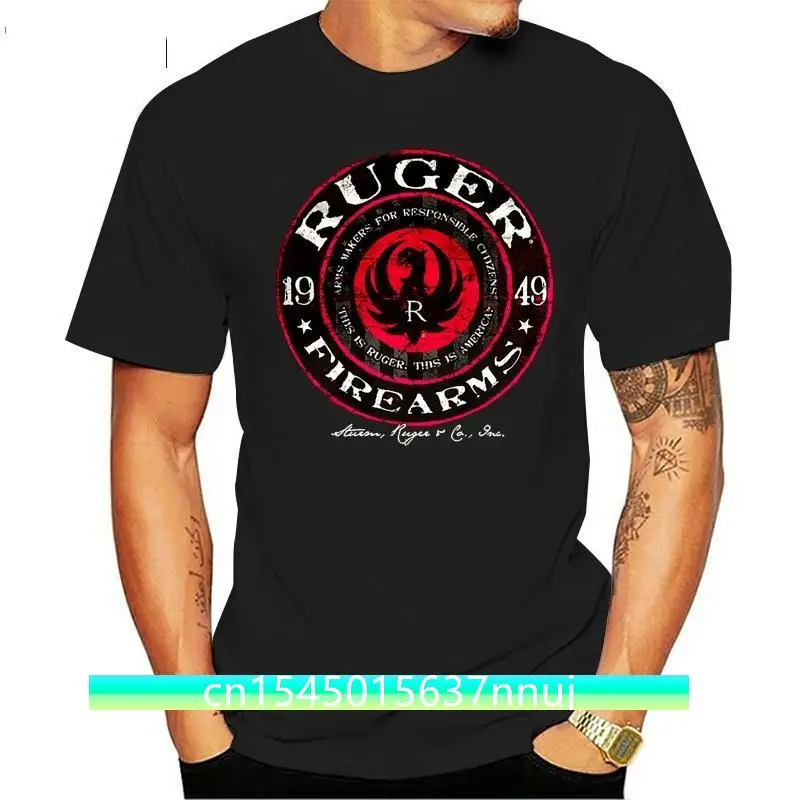 Strum Ruger Pistols Firearms Logo T-Shirt Size S-2Xl Black Color  Funny Tops Tee Shirt