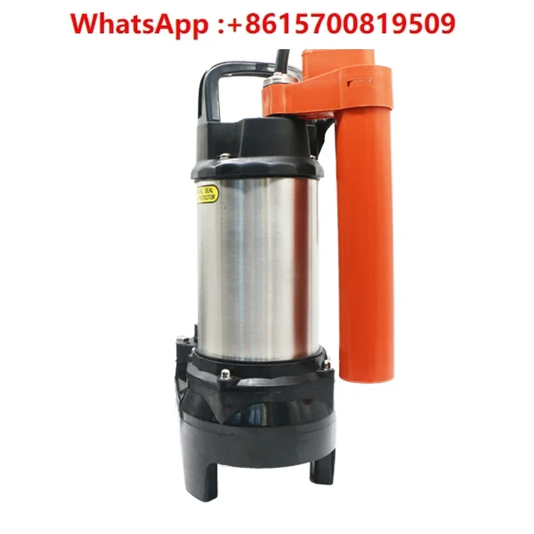 Automatic stainless steel submersible pump Low liquid level  Basement pumping Large flow No blockage Light sound 220v