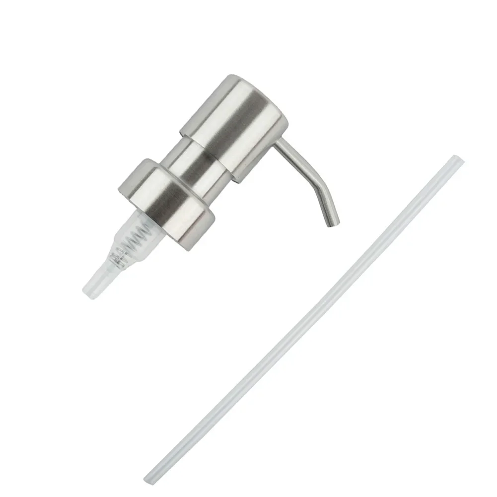 

Stainless Steel Hand Liquid Soap Pump Dispenser Head Push Type Lotion Pump Head Bathroom Liquid Soap Shampoo Dispenser