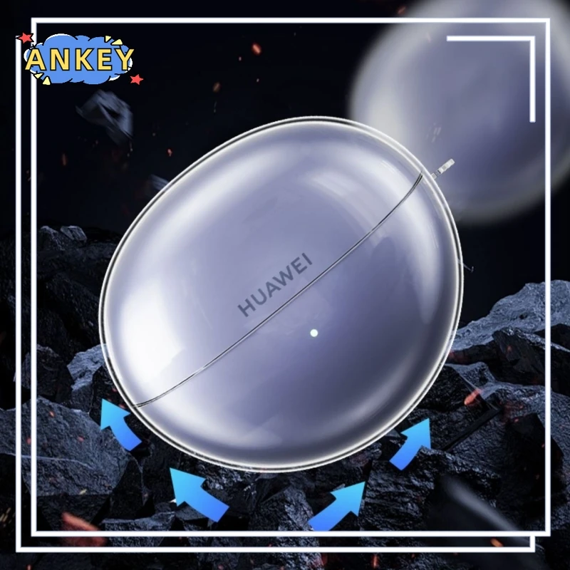 for Huawei FreeClip Case Transparent Protective Cover Anti-fall Soft Wireless Bluetooth Earbuds