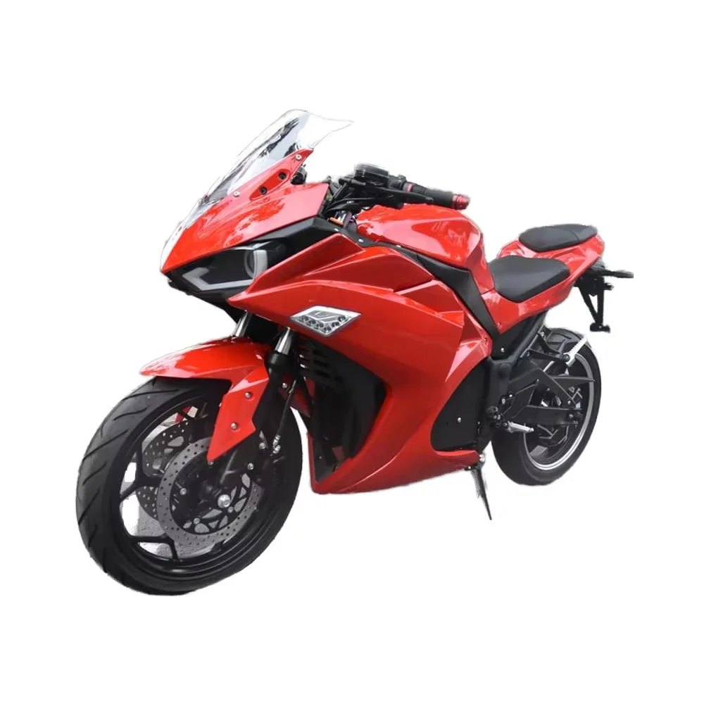 V6 High-Performance Electric Racing Motorcycle 10kW Hub Wheel Motor 72v 120ah Lithium Battery New 200km Range 180km/h Max Speed