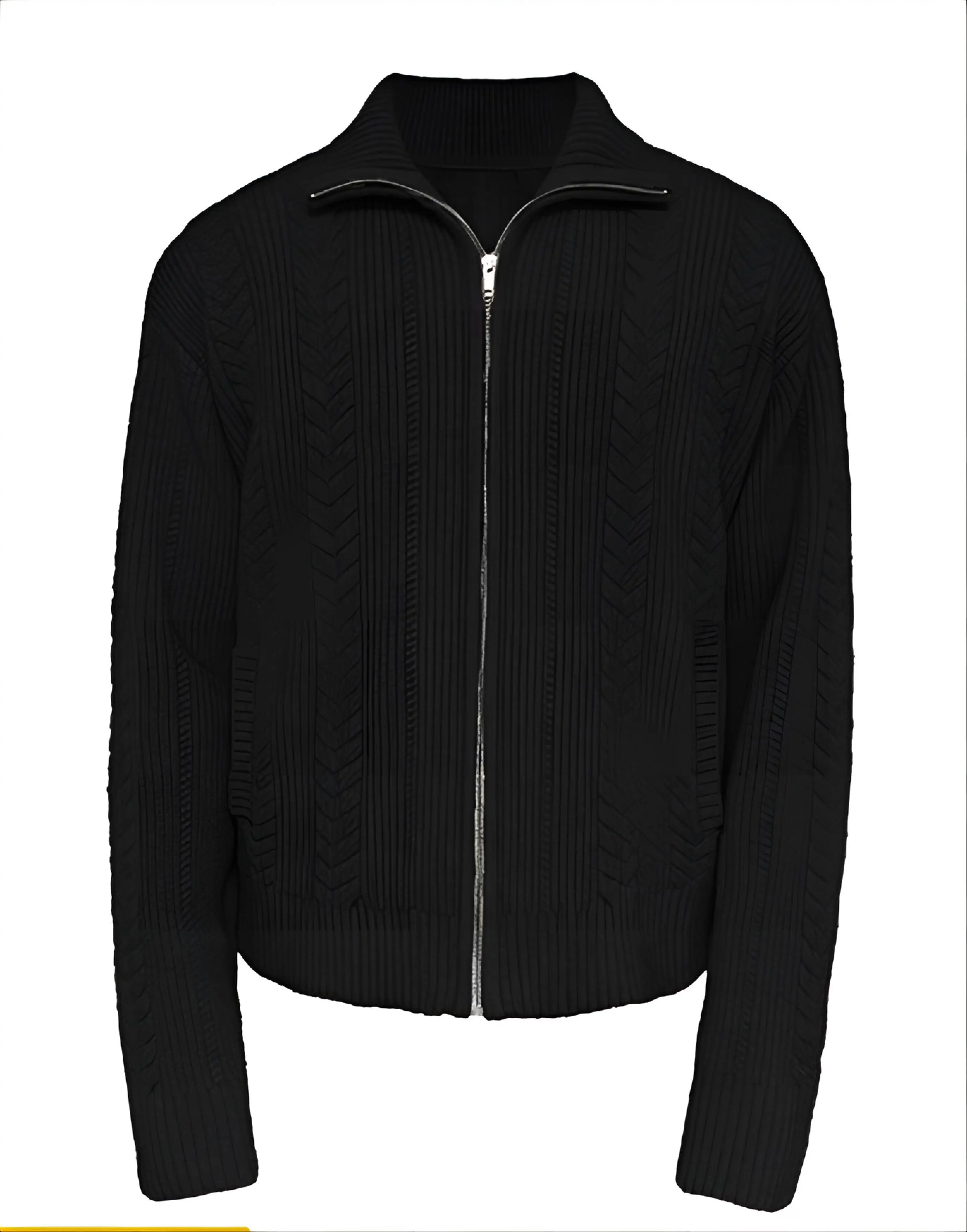 

Мужские пуловеры с меховым воротником в стиле рок, готовая одежда, офисный стиль, от парижского дизайнера, премиум-класса, с использованием передовых технологий, коллекция Premium